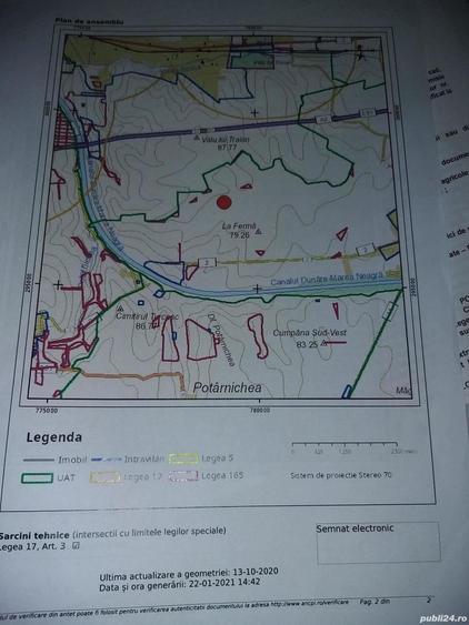 Teren de 21500 mp, în Central