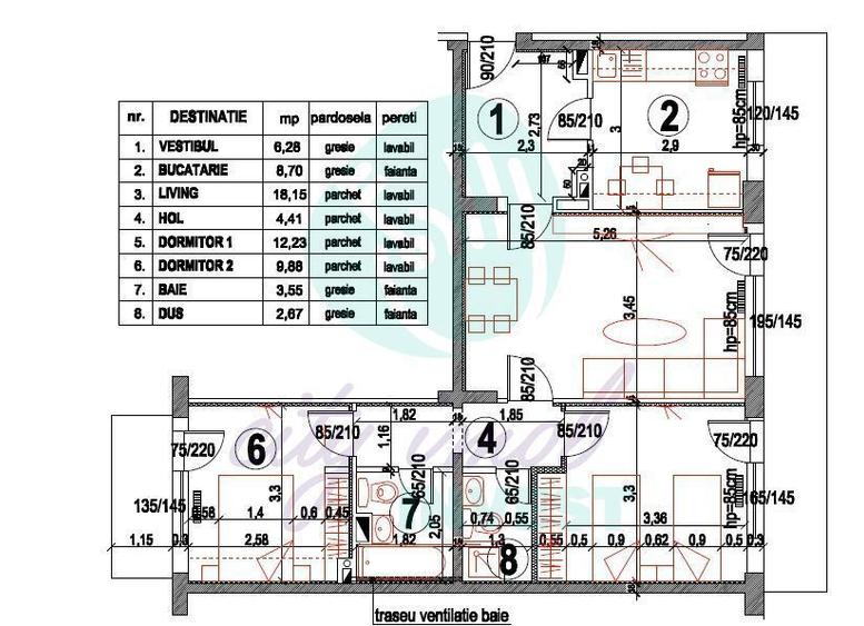 3 camere Obor Iancului | Parter inalt | 80 mp cu balcon mare - 4