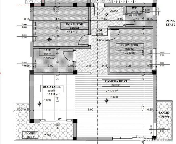 Apartament cu 3 camere semidecomandat, mobilat în Grigorescu