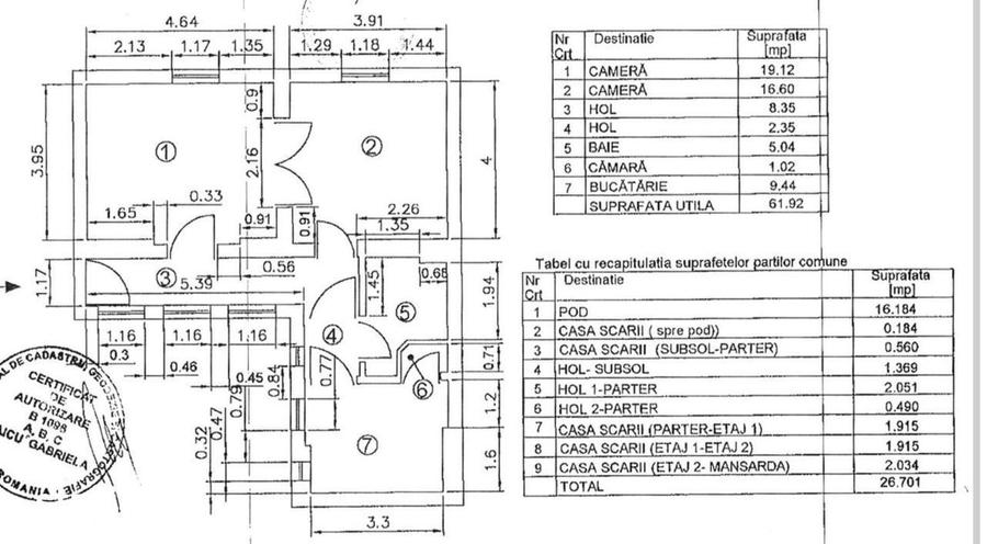 OCAZIE |APARTAMENT 2CAMERE|DOROBANTI|BLOC CONSOLIDAT IN 2005 - 1