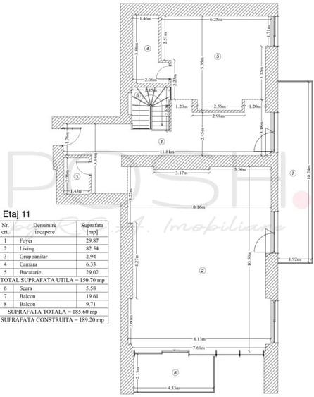 Penthouse cu 4 camere decomandat, mobilat în Herăstrău