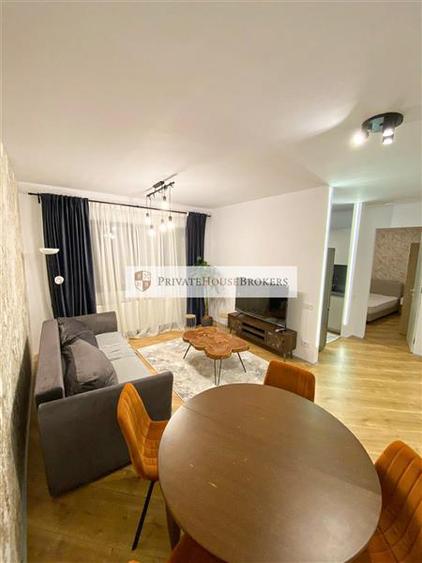 Apartament cu 2 camere semidecomandat, mobilat în Pipera