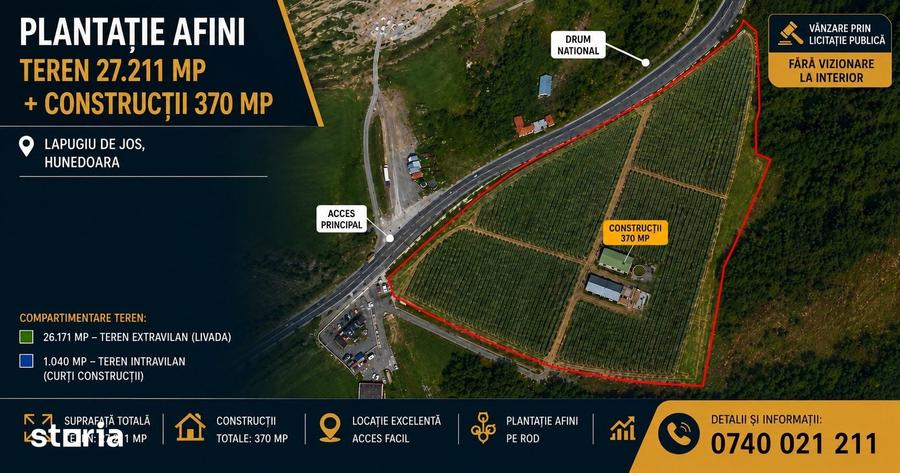 Spațiu comercial, de 370 mp, în Lăpugiu de Jos