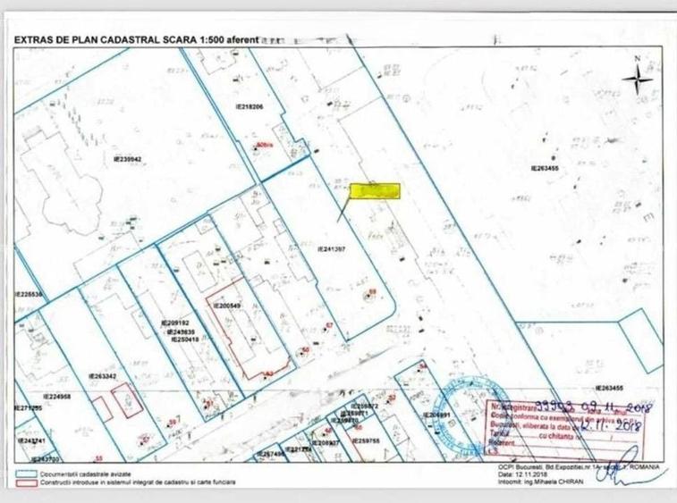 Teren Construcții intravilan de 503 mp, în 1 Mai