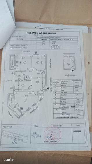 Apartament cu 3 camere în Bistrița Lac
