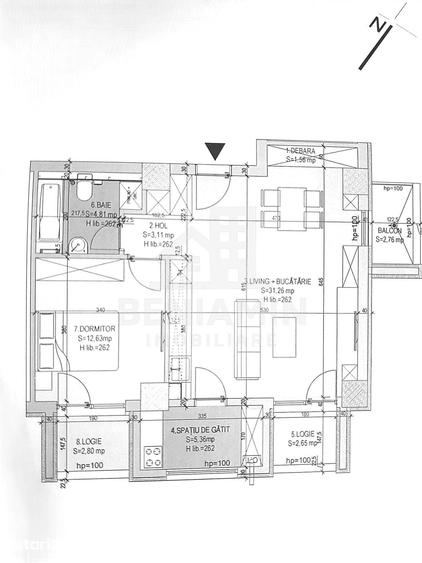 Apartament cu 2 camere semidecomandat în Lăpuș Argeș