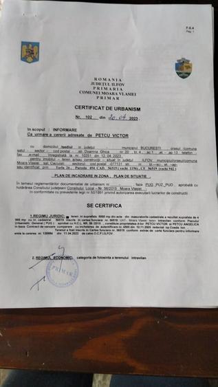 Teren în Moara Vlăsiei