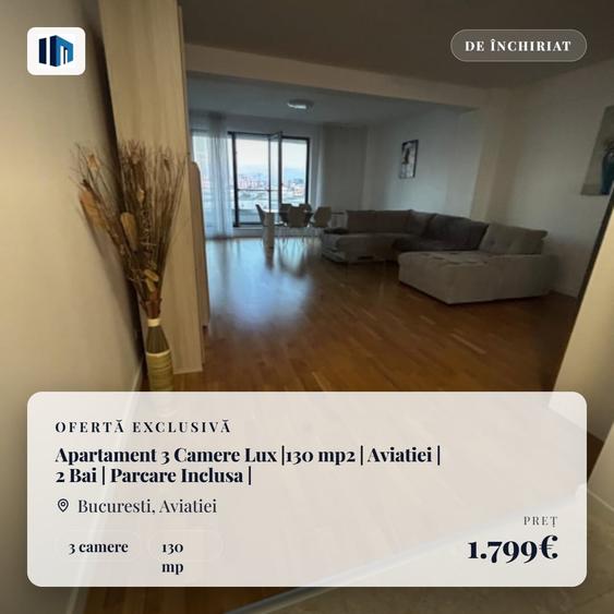 Apartament cu 3 camere decomandat, mobilat în Aviației