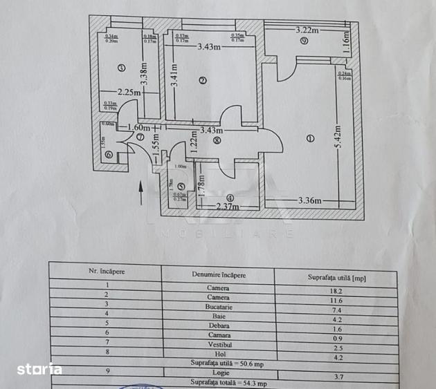 Apartament cu 2 camere decomandat în Rahova