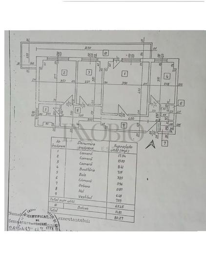 Apartament cu 3 camere decomandat, mobilat în P-ța Victoriei