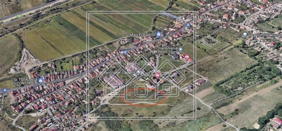 11 parcele de teren in Gusterita(583-1116mp/parcela) - intravilan