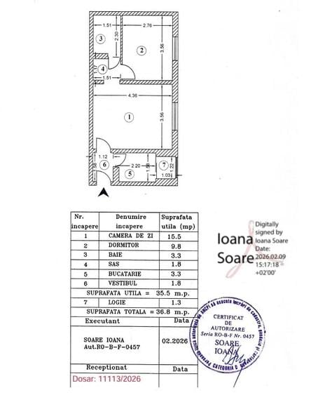 Apartament cu 2 camere semidecomandat în Giurgiului