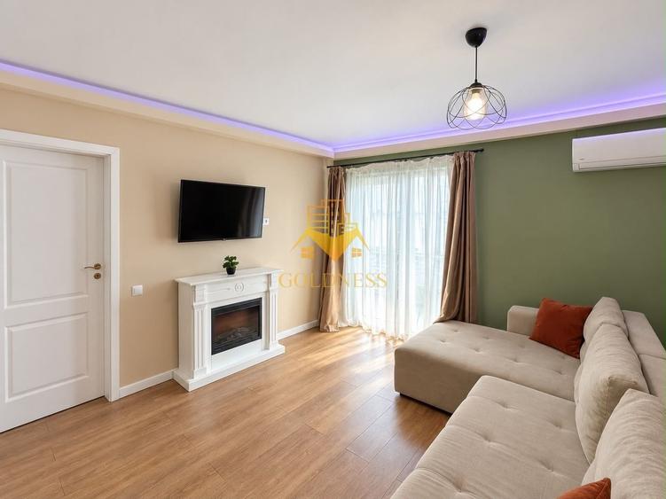 Apartament cu 2 camere semidecomandat, mobilat în Borhanci