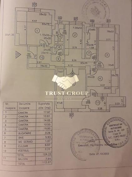 Apartament cu 5 camere decomandat în Victoriei