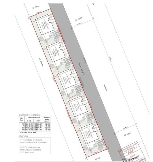 Teren Construcții intravilan de 2500 mp, în Balotești