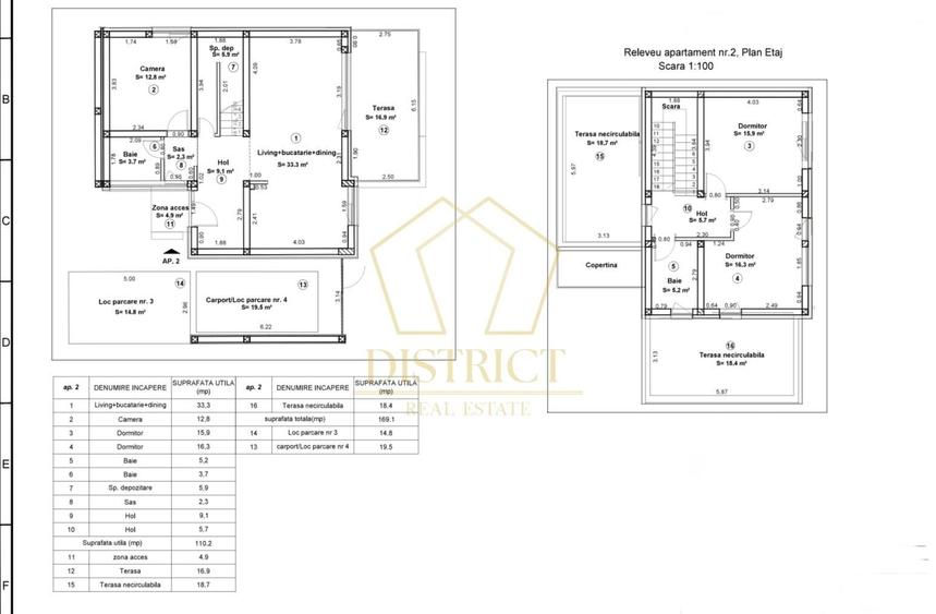 Duplex cu 4 camere cu Canalizare în Dumbrăvița
