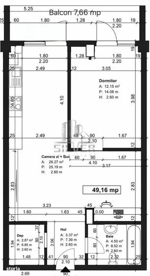 Apartament cu 2 camere în Florești — fotografia 1