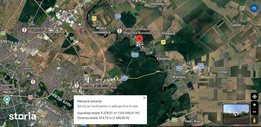 Teren de 9300 mp, în Găneasa