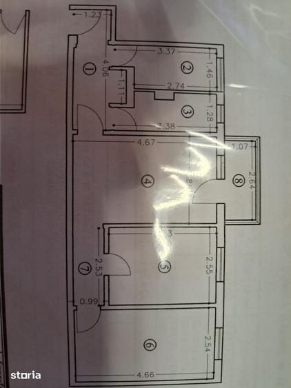 Apartament cu 3 camere în Inel II