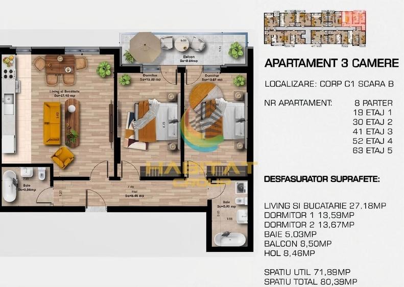 Apartament 3 camere Gradina Proprie aproape Metrou Berceni - 2