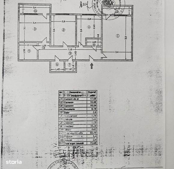 Apartament cu 3 camere decomandat în Pantelimon