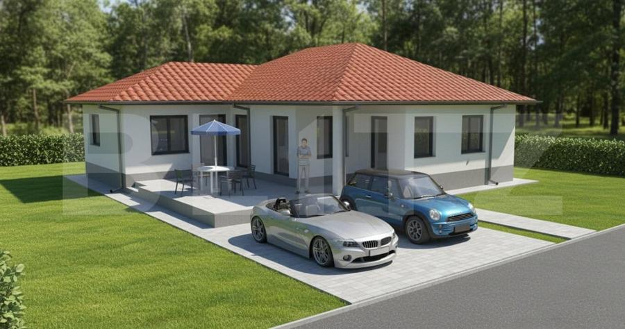 Casă individuală cu 4 camere cu Teren 500 Mp în Tărlungeni