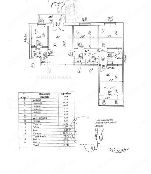 Apartament cu 4 camere semidecomandat în Titan