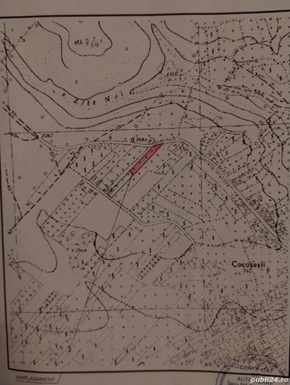 Teren de 1559 mp, în Cocoșești