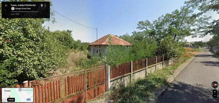 Teren de 1200 mp, în Fusea