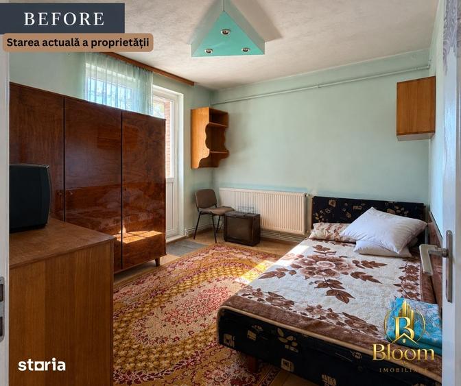 Apartament cu 2 camere semidecomandat în Țiglina 3
