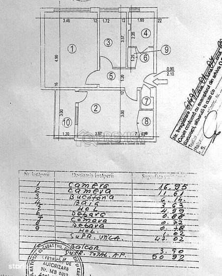 Apartament 2 camere | 50,92 mp | Etaj 7/10 | Str. Vatra Dornei - 1