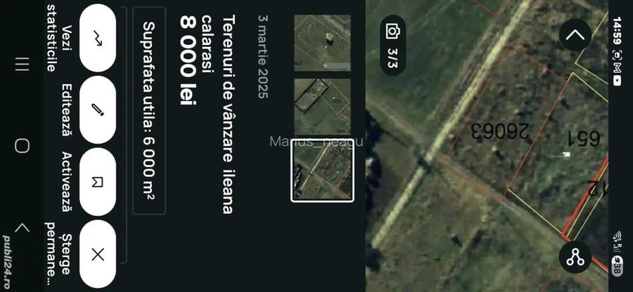Teren de 1000 mp, în Ileana