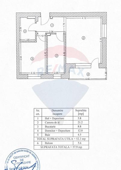Apartament cu 2 camere în Băneasa