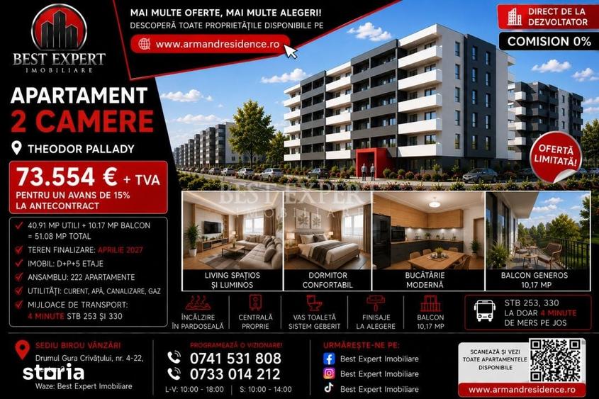 Apartament cu 2 camere în Theodor Pallady — fotografia 1