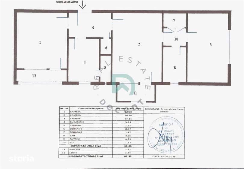 Apartament cu 3 camere semidecomandat, mobilat în Astra
