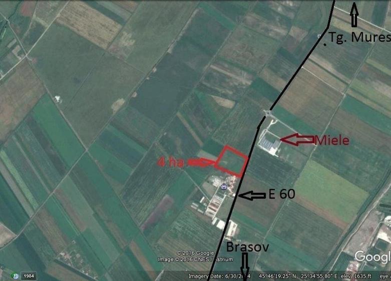 Teren Construcții extravilan de 40000 mp, în Hălchiu