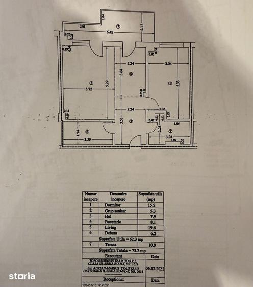 Apartament cu 2 camere decomandat în Central