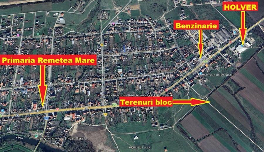 Teren Construcții intravilan de 790 mp, în Remetea Mare