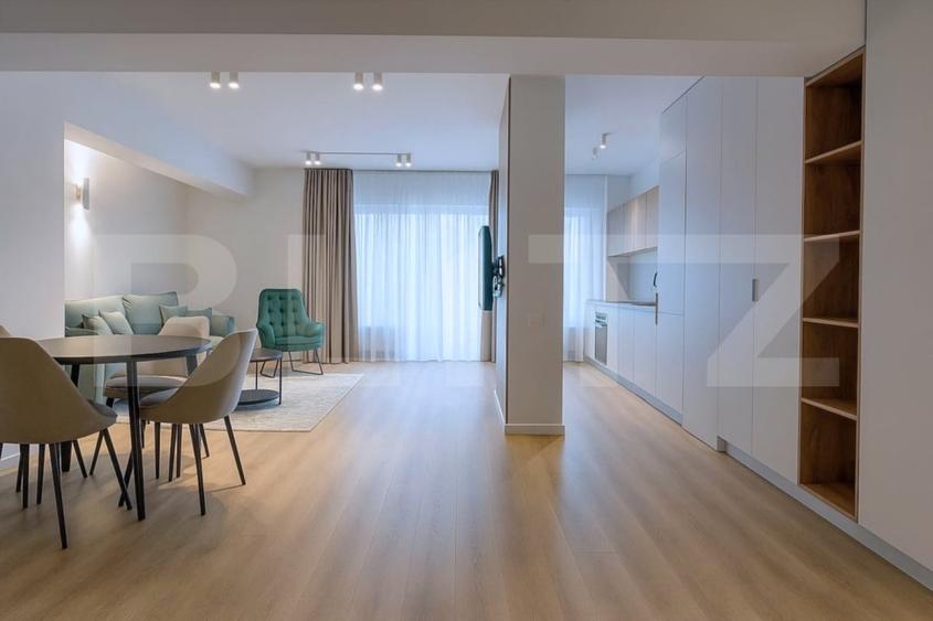 Apartament cu 2 camere semidecomandat, mobilat în Plopilor