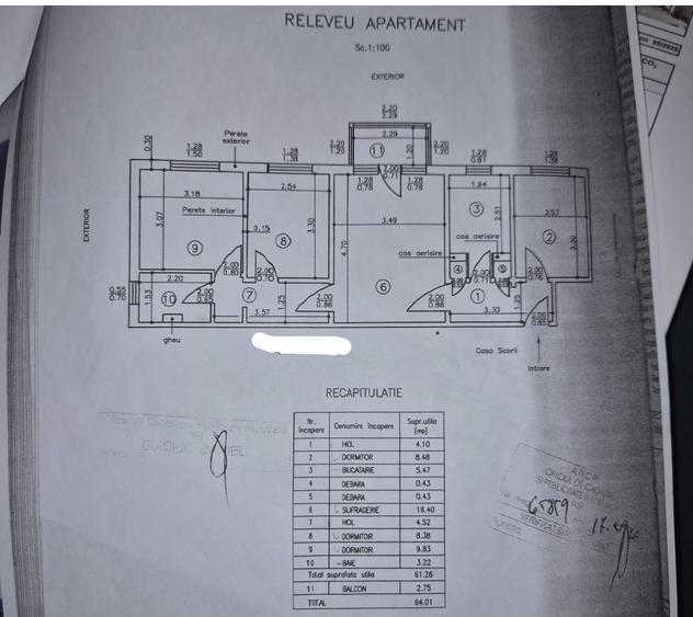 Apartament cu 4 camere semidecomandat în Mircea cel Bătrân