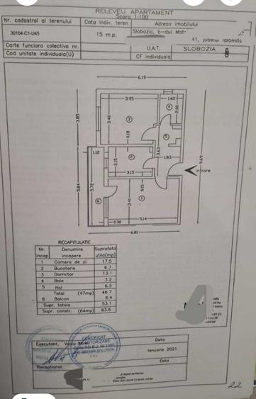Apartament cu 2 camere decomandat în Exterior Vest