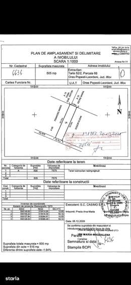 Proprietar, teren 505 mp, 99 Euro mp, Popesti-Leordeni, Solstitiului