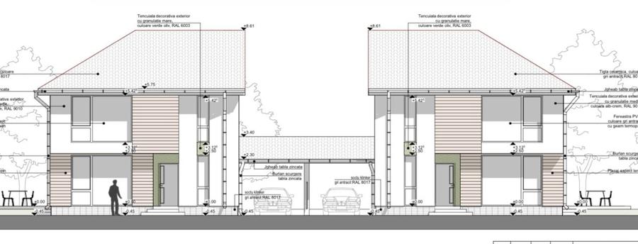 Duplex cu 4 camere cu Canalizare în Chinteni