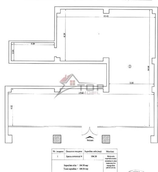 Spațiu comercial, de 185 mp, în Tudor Vladimirescu