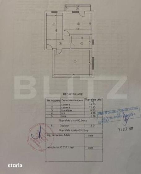 Apartament cu 2 camere decomandat în Ciurea