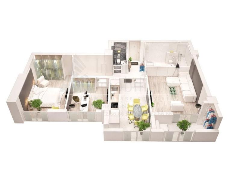 Apartament cu 3 camere în Nicolina
