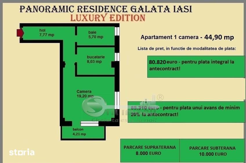 Garsonieră decomandată în Galata