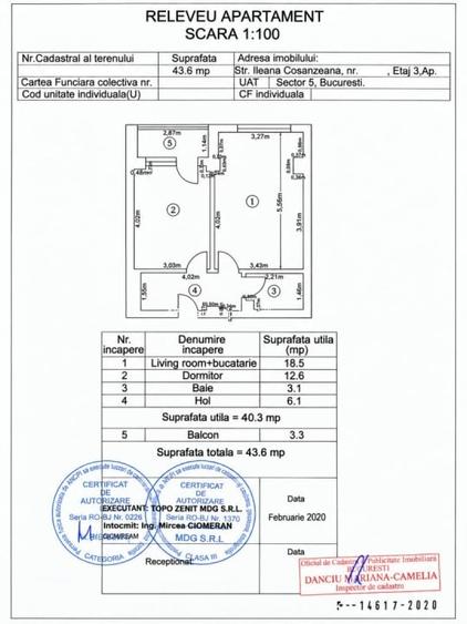 Apartament cu 2 camere în 13 Septembrie