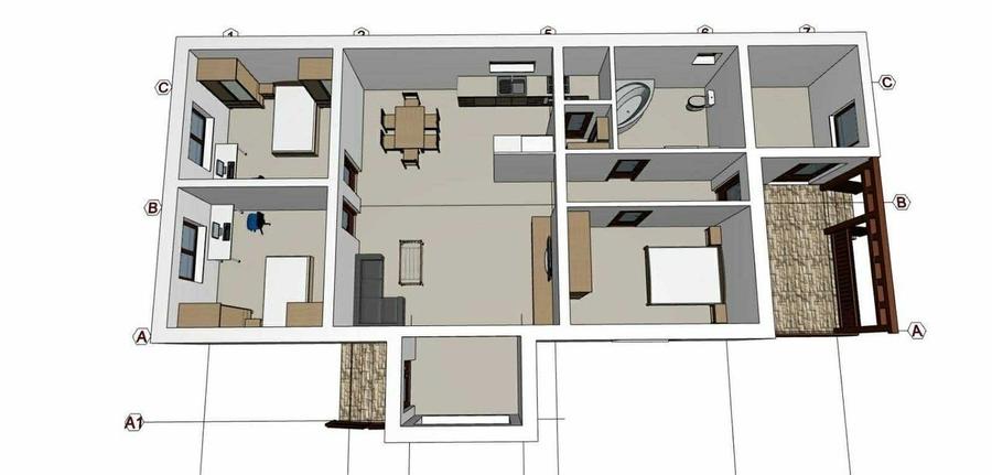 Casă cu 4 camere decomandat în Gruișor
