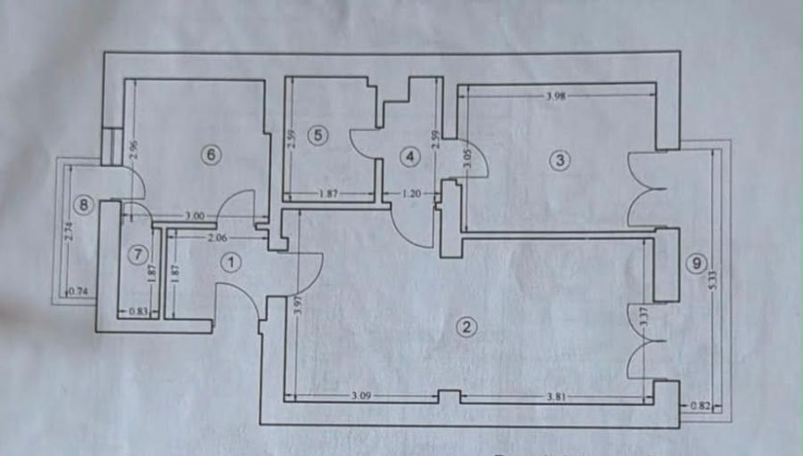 Apartament cu 3 camere în Grădina Icoanei